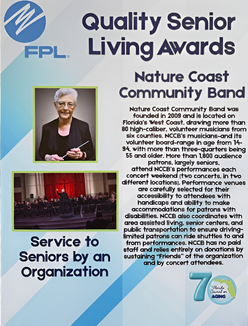 Service to Seniors Award Straight Upscale